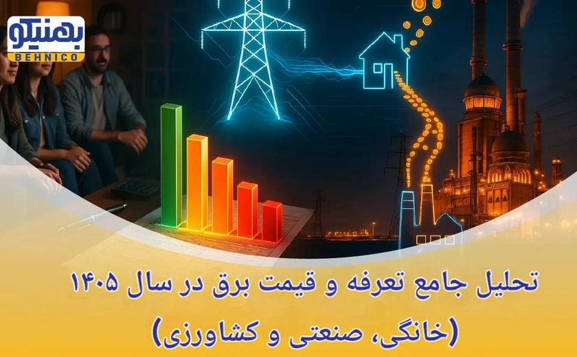 تحلیل جامع تعرفه و قیمت برق در سال ۱۴۰۵ (خانگی، صنعتی و کشاورزی)
