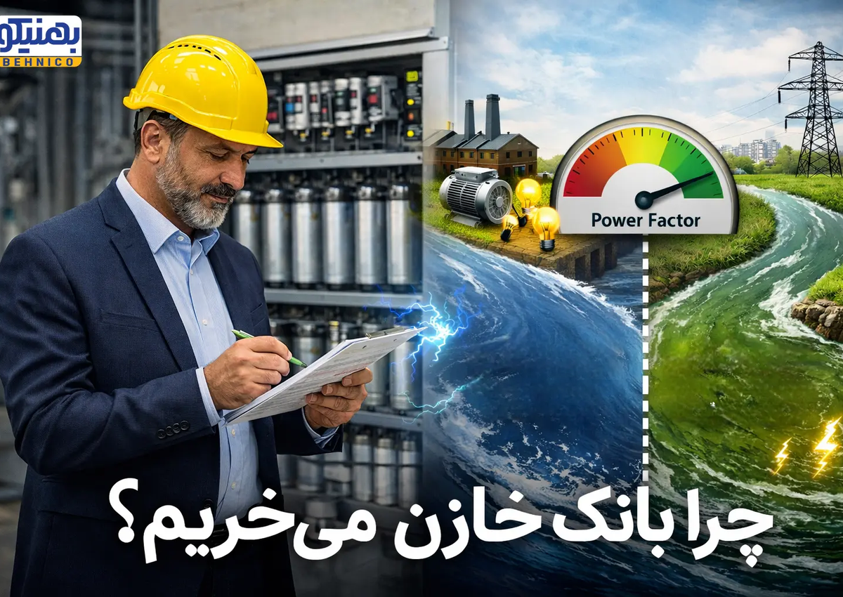چرا بانک خازن می‌ خریم؟ راهنمای جامع کاهش هزینه برق و بهبود ضریب توان