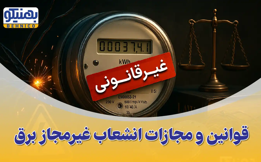 قوانین و مجازات انشعاب غیرمجاز برق و استفاده از برق همسایه