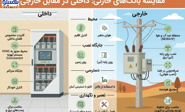 بانک خازنی داخلی یا هوایی؛ کدام برای پروژه شما مناسب تر است؟