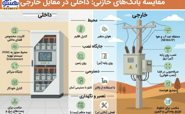 بانک خازنی داخلی یا هوایی؛ کدام برای پروژه شما مناسب تر است؟