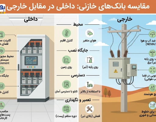 بانک خازنی داخلی یا هوایی؛ کدام برای پروژه شما مناسب تر است؟